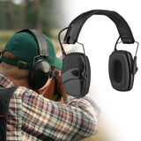 Maxbell Ear Muffs Folding Hearing Protection for Construction Mowing Team Activities Black