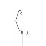 Maxbell Picnic Folding Lamp Pole with Stake Lantern Pole Iron Hanger Multifunctional 3 Pieces