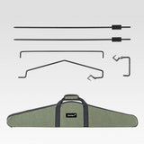 Maxbell Picnic Folding Lamp Pole with Stake Lantern Pole Iron Hanger Multifunctional 5 Pieces