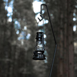 Maxbell Picnic Folding Lamp Pole with Stake Lantern Pole Iron Hanger Multifunctional 5 Pieces