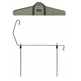 Maxbell Picnic Folding Lamp Pole with Stake Lantern Pole Iron Hanger Multifunctional 5 Pieces