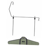 Maxbell Picnic Folding Lamp Pole with Stake Lantern Pole Iron Hanger Multifunctional 5 Pieces