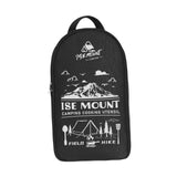 Maxbell Camping Utensils Storage Bag Elastic Straps for Cutlery Set Travel with Pattern Black