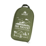 Maxbell Camping Utensils Storage Bag Elastic Straps for Cutlery Set Travel with Pattern Green