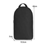 Maxbell Camping Utensils Storage Bag Elastic Straps for Cutlery Set Travel No Pattern Black