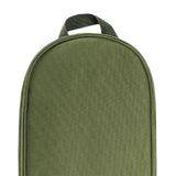 Maxbell Camping Utensils Storage Bag Elastic Straps for Cutlery Set Travel No Pattern Green