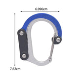 Maxbell Carabiner Clip and Hook Multifunctional Bag, Purse, Backpack Hanger Buckle Blue