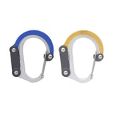 Maxbell Carabiner Clip and Hook Multifunctional Bag, Purse, Backpack Hanger Buckle Blue