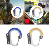 Maxbell Carabiner Clip and Hook Multifunctional Bag, Purse, Backpack Hanger Buckle Blue