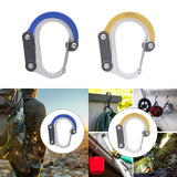 Maxbell Carabiner Clip and Hook Multifunctional Bag, Purse, Backpack Hanger Buckle Blue