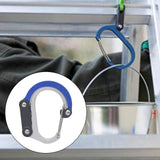 Maxbell Carabiner Clip and Hook Multifunctional Bag, Purse, Backpack Hanger Buckle Blue