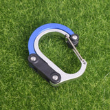 Maxbell Carabiner Clip and Hook Multifunctional Bag, Purse, Backpack Hanger Buckle Blue