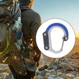 Maxbell Carabiner Clip and Hook Multifunctional Bag, Purse, Backpack Hanger Buckle Blue