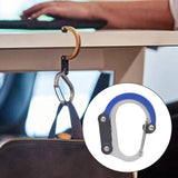 Maxbell Carabiner Clip and Hook Multifunctional Bag, Purse, Backpack Hanger Buckle Blue
