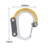 Maxbell Carabiner Clip and Hook Multifunctional Bag, Purse, Backpack Hanger Buckle Aureate