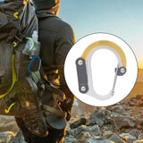 Maxbell Carabiner Clip and Hook Multifunctional Bag, Purse, Backpack Hanger Buckle Aureate