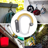 Maxbell Carabiner Clip and Hook Multifunctional Bag, Purse, Backpack Hanger Buckle Aureate