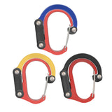 Maxbell Carabiner Clip and Hook Keyring Carabiner for Fishing Traveling Outdoor red and yellow