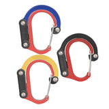 Maxbell Carabiner Clip and Hook Keyring Carabiner for Fishing Traveling Outdoor red and yellow