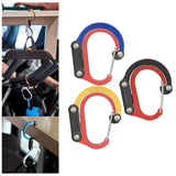 Maxbell Carabiner Clip and Hook Keyring Carabiner for Fishing Traveling Outdoor red and yellow