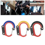Maxbell Carabiner Clip and Hook Keyring Carabiner for Fishing Traveling Outdoor red and yellow