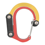 Maxbell Carabiner Clip and Hook Keyring Carabiner for Fishing Traveling Outdoor red and yellow
