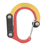 Maxbell Carabiner Clip and Hook Keyring Carabiner for Fishing Traveling Outdoor red and yellow