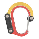 Maxbell Carabiner Clip and Hook Keyring Carabiner for Fishing Traveling Outdoor red and yellow