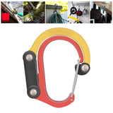 Maxbell Carabiner Clip and Hook Keyring Carabiner for Fishing Traveling Outdoor red and yellow
