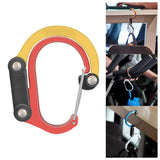 Maxbell Carabiner Clip and Hook Keyring Carabiner for Fishing Traveling Outdoor red and yellow