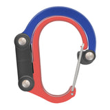 Maxbell Carabiner Clip and Hook Keyring Carabiner for Fishing Traveling Outdoor red and blue