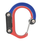Maxbell Carabiner Clip and Hook Keyring Carabiner for Fishing Traveling Outdoor red and blue