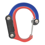 Maxbell Carabiner Clip and Hook Keyring Carabiner for Fishing Traveling Outdoor red and blue