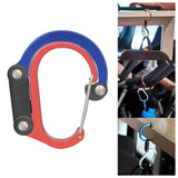 Maxbell Carabiner Clip and Hook Keyring Carabiner for Fishing Traveling Outdoor red and blue