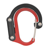 Maxbell Carabiner Clip and Hook Keyring Carabiner for Fishing Traveling Outdoor red and black