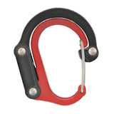 Maxbell Carabiner Clip and Hook Keyring Carabiner for Fishing Traveling Outdoor red and black