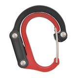 Maxbell Carabiner Clip and Hook Keyring Carabiner for Fishing Traveling Outdoor red and black