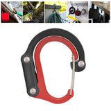 Maxbell Carabiner Clip and Hook Keyring Carabiner for Fishing Traveling Outdoor red and black