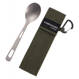 Maxbell Titanium Camping Tableware Durable Ultralight for Backpacking Tableware Spoon Green Bag