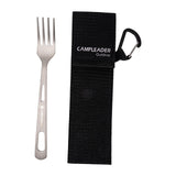 Maxbell Titanium Camping Tableware Durable Ultralight for Backpacking Tableware Fork Black Bag