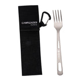 Maxbell Titanium Camping Tableware Durable Ultralight for Backpacking Tableware Fork Black Bag