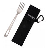 Maxbell Titanium Camping Tableware Durable Ultralight for Backpacking Tableware Fork Black Bag