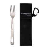 Maxbell Titanium Camping Tableware Durable Ultralight for Backpacking Tableware Fork Black Bag