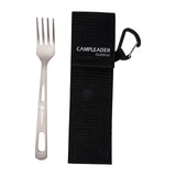 Maxbell Titanium Camping Tableware Durable Ultralight for Backpacking Tableware Fork Black Bag