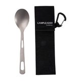 Maxbell Titanium Camping Tableware Durable Ultralight for Backpacking Tableware Spoon Black Bag