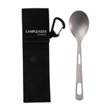 Maxbell Titanium Camping Tableware Durable Ultralight for Backpacking Tableware Spoon Black Bag