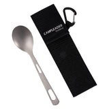 Maxbell Titanium Camping Tableware Durable Ultralight for Backpacking Tableware Spoon Black Bag