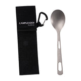 Maxbell Titanium Camping Tableware Durable Ultralight for Backpacking Tableware Spoon Black Bag