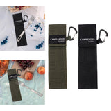 Maxbell Picnic Tableware Storage Bag Reusable with Carabiner Lightweight Portable Green