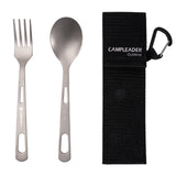 Maxbell Picnic Tableware Storage Bag Reusable with Carabiner Lightweight Portable Black
